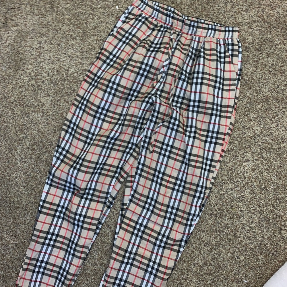 Checked pants